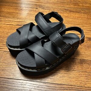 Dr. Martens Voss ll Athena Leather Strap Platform Sandals